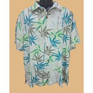Tommy Bahama Mens Silk Hawaiian Shirt Large